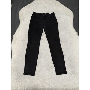 Everlane Women's Black Mid Rise Skinny Jeans Size 27 Regular 27x28 Pants Stretch